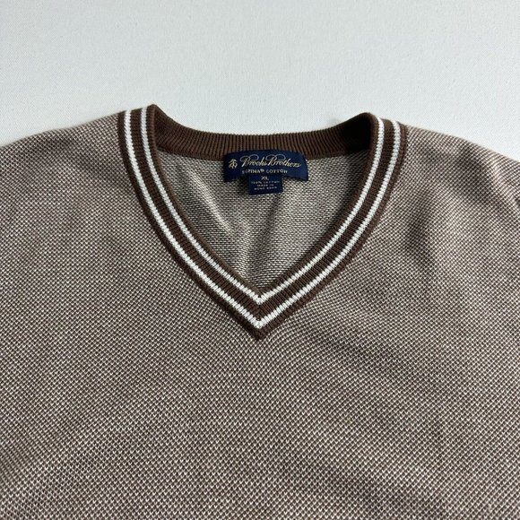 Brooks Brothers Men's Sweater Pullover Size XL V-Neck 100%‎ Supima Cotton Casual - Picture 4 of 8